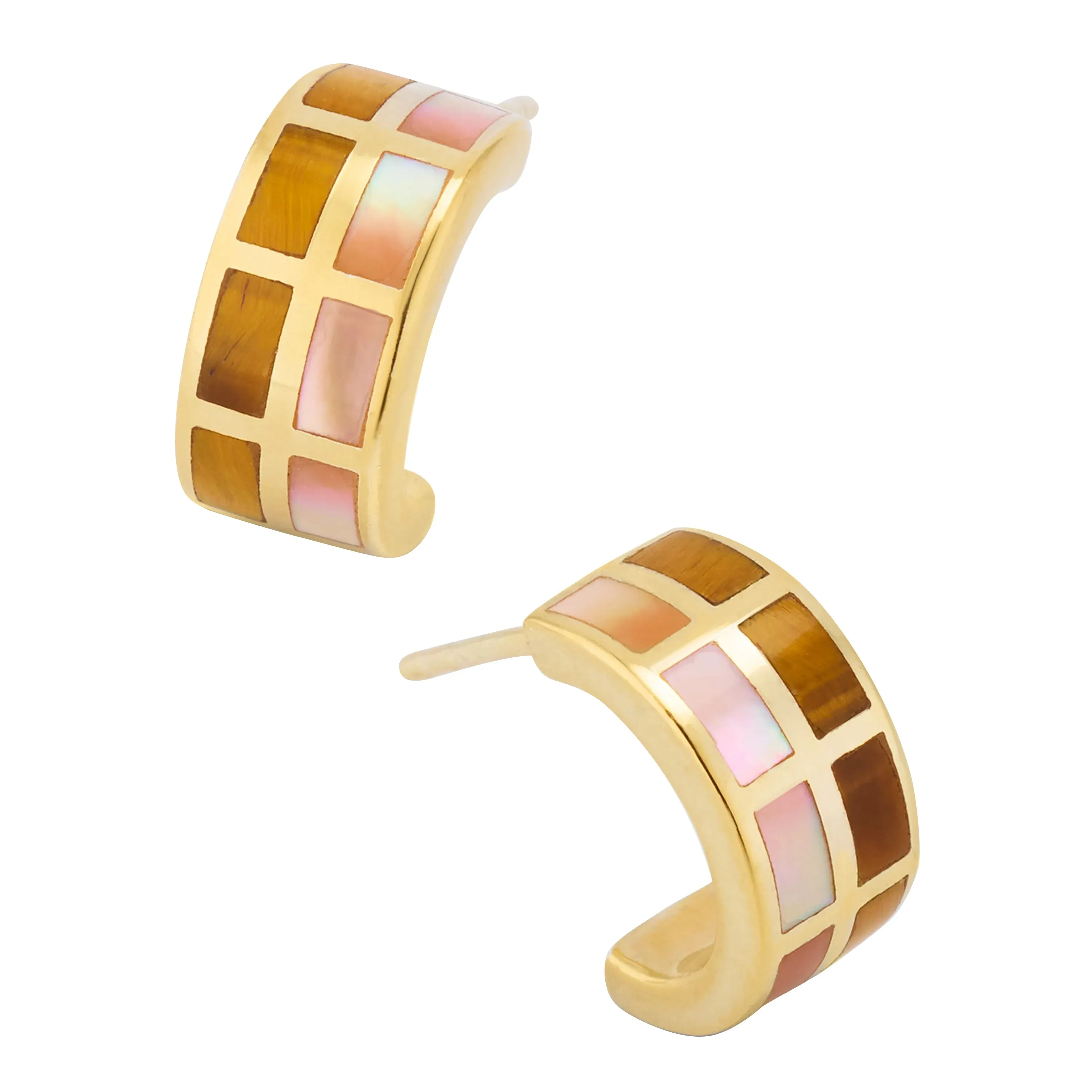 Dash Multicolor Huggie Sterling Earrings