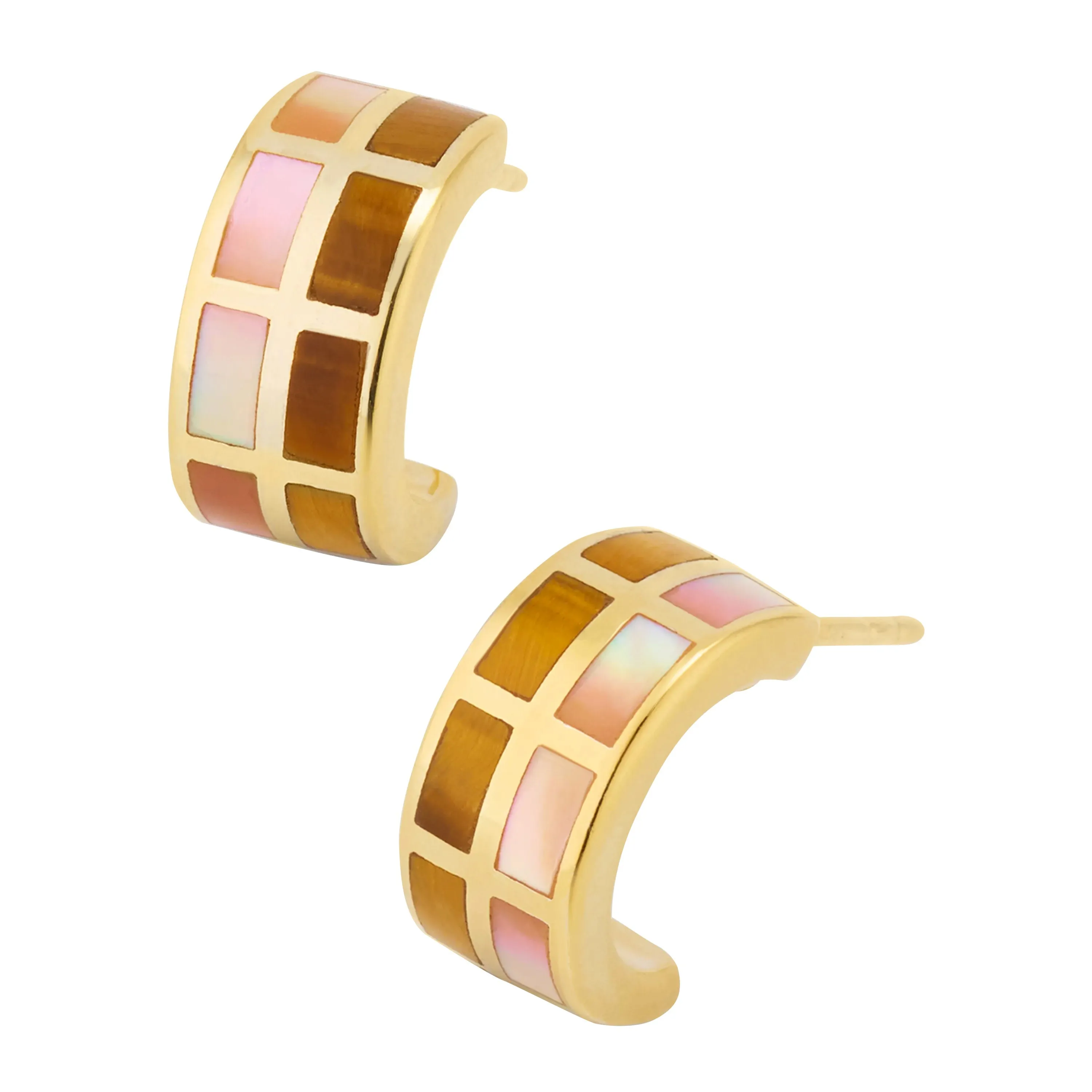 Dash Multicolor Huggie Sterling Earrings