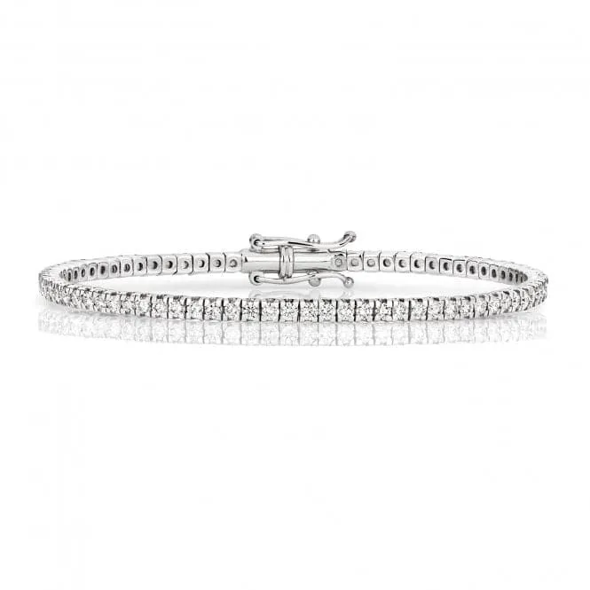 Diamond Jewellery 18ct White Gold Diamond Bangle BDQ105W