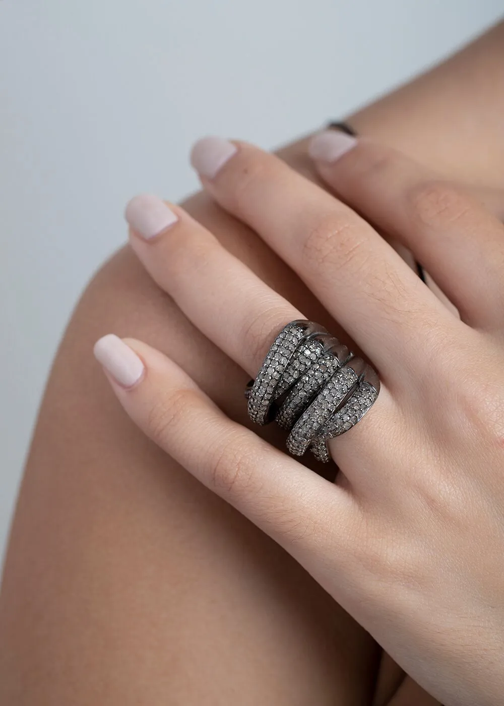 Diamond Rockstar Wrap Ring