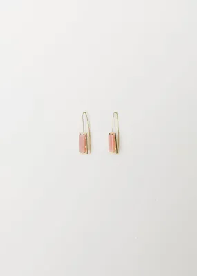 Diaspro Earrings — Pink Opal