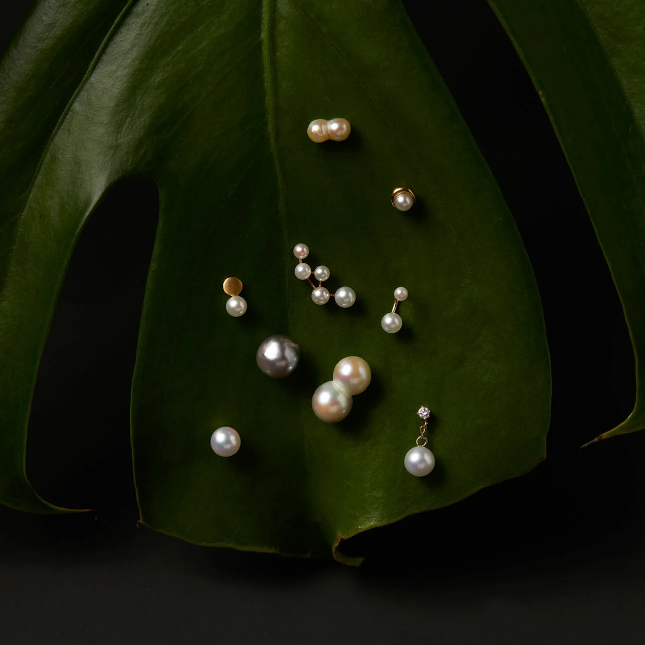 DPE-OOAK | Twin Akoya Pearl Earrings