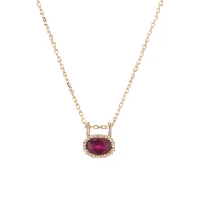 East West Ruby Necklace (ready to ship option)*