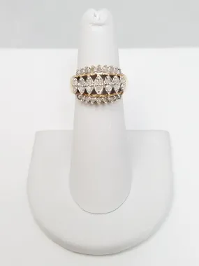 Elegant 10k Yellow Gold Natural Diamond Ring Band