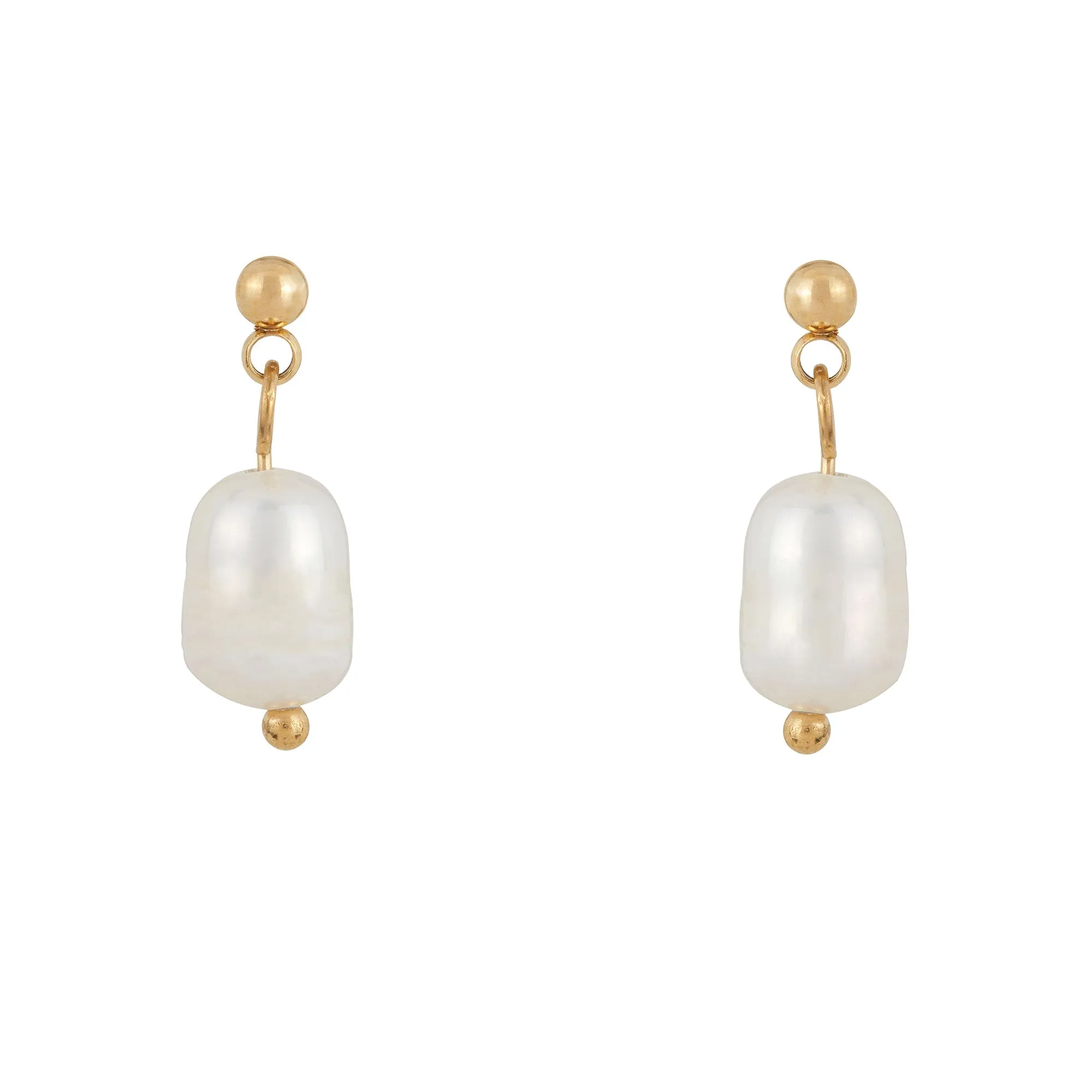 Elegant Pearl Stud Earrings