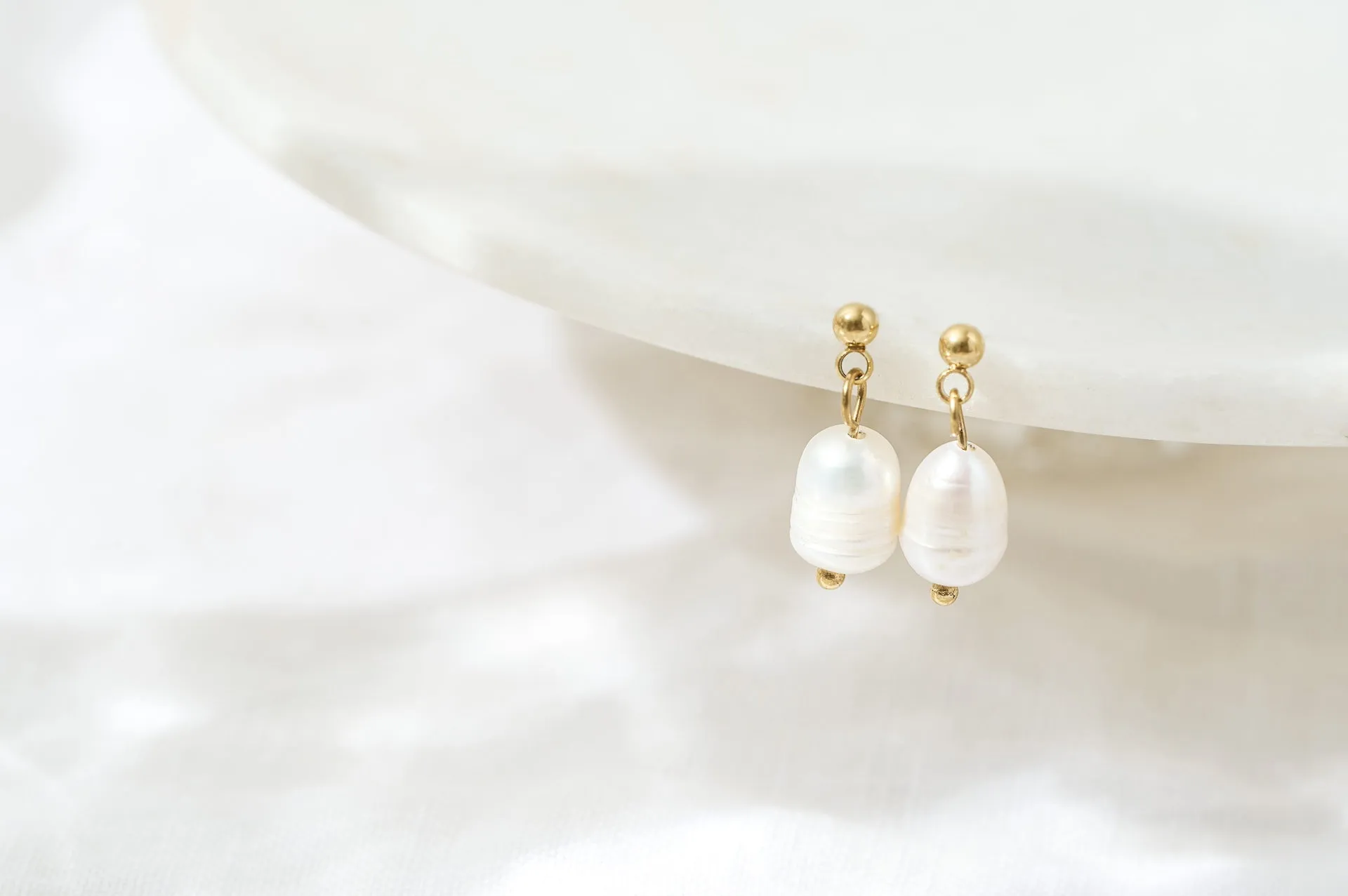 Elegant Pearl Stud Earrings