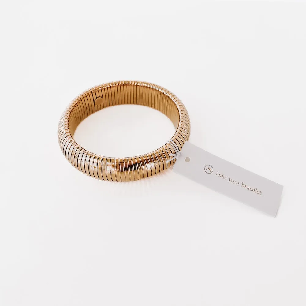 Fierce Finley Gold Bangle Bracelet - WATERPROOF