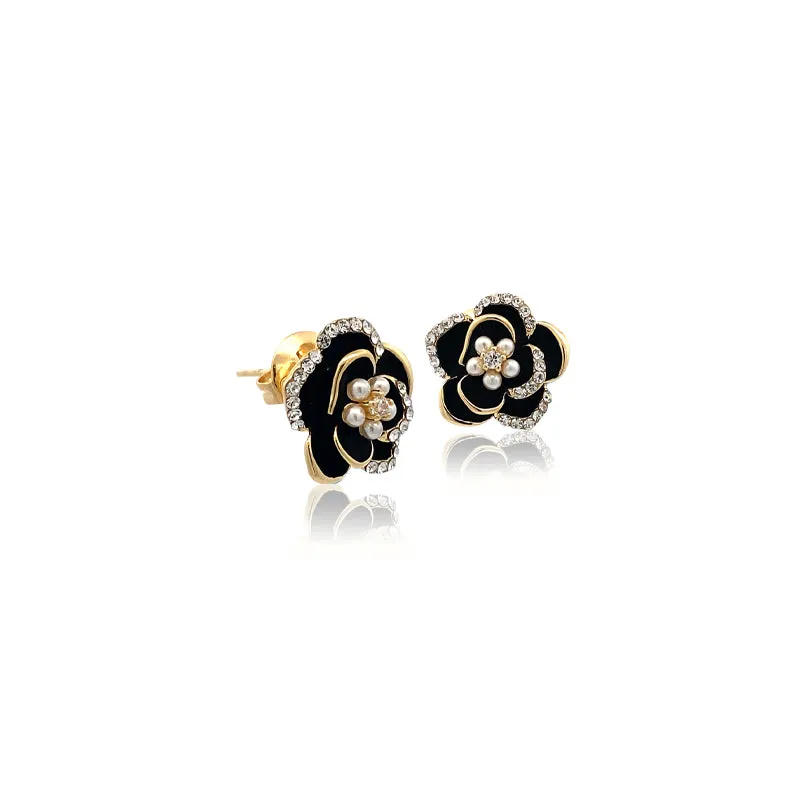 Flower Pearl Earrings