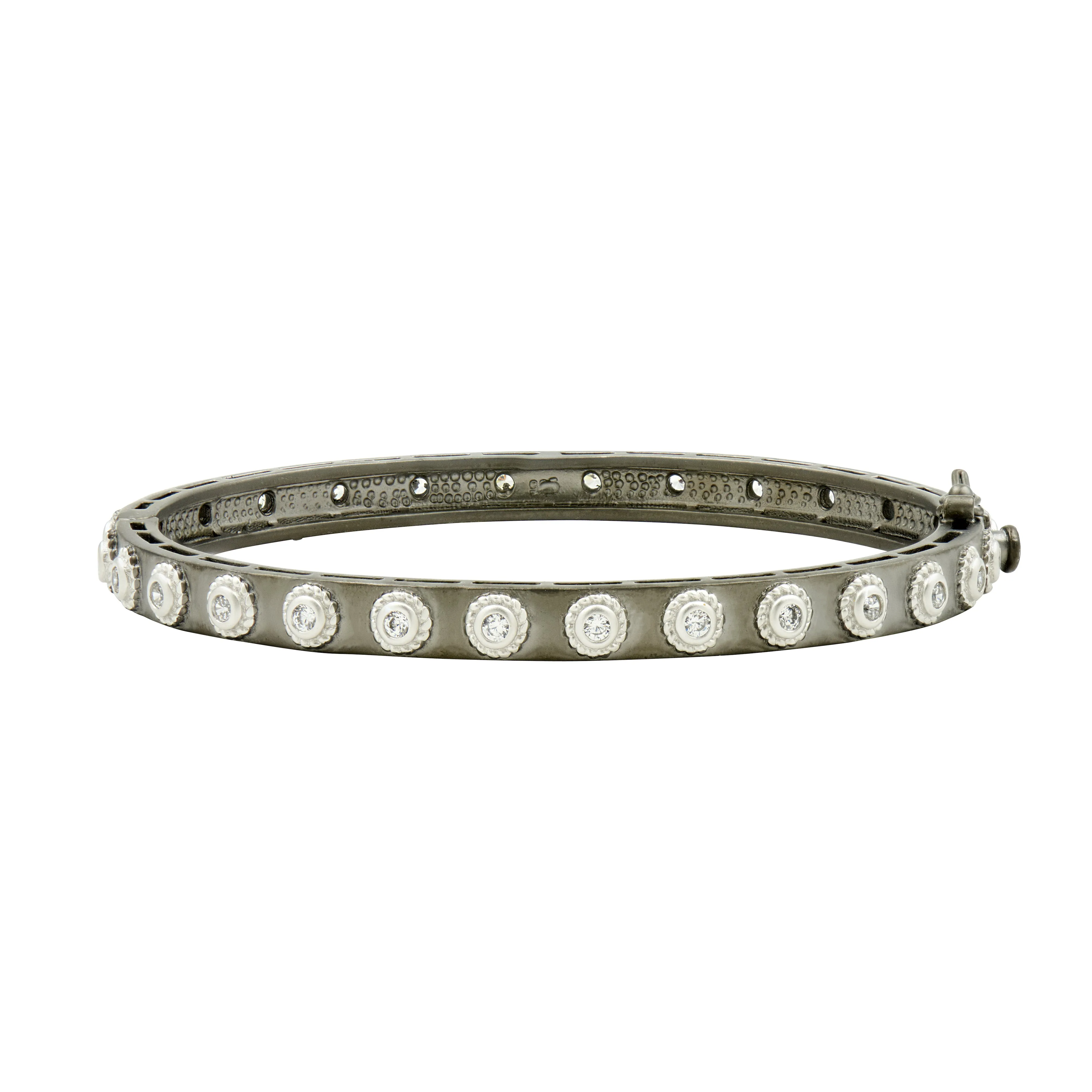 Freida Rothman - Signiture Studded Eternity Hinge Bangle