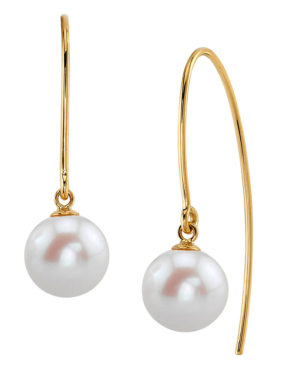 Freshwater Pearl Capital Dangle Earrings