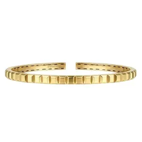 Gabriel & Co. Plain Gold Split Bangle Bracelet