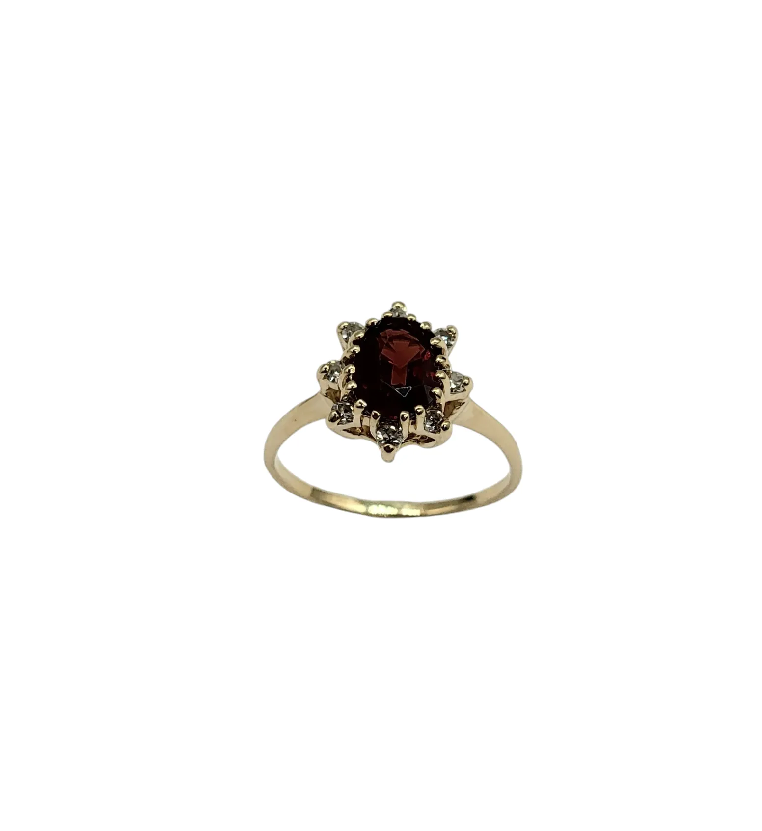 Garnet and Diamond Ring