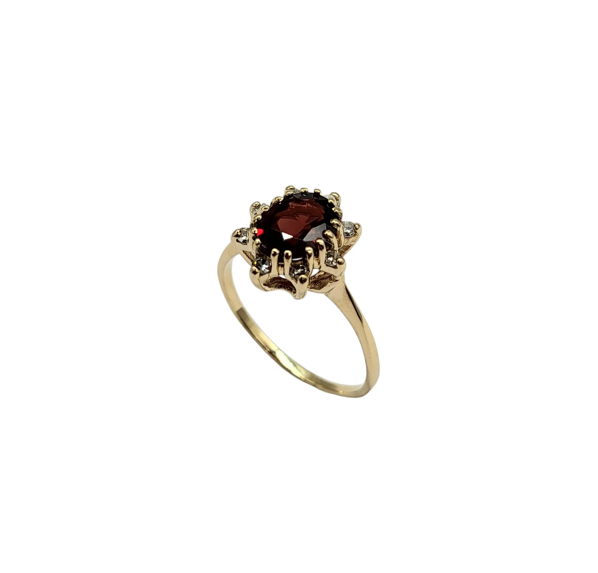 Garnet and Diamond Ring