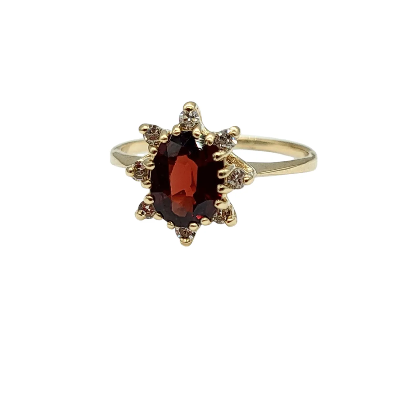 Garnet and Diamond Ring