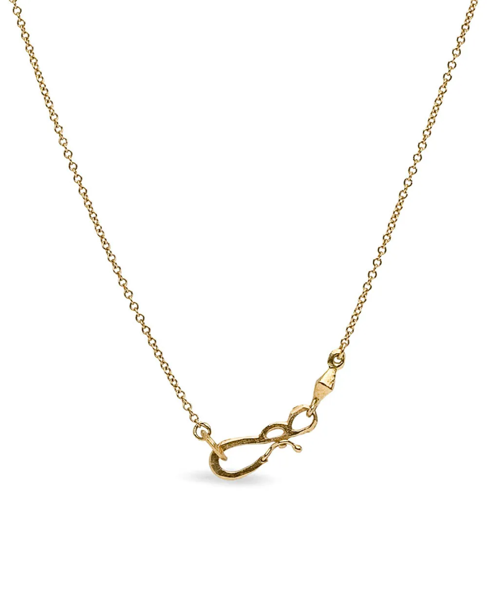 Gold Black Diamond Large Lightkeeper Necklace