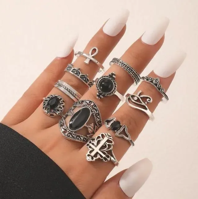 Goth Rings Set