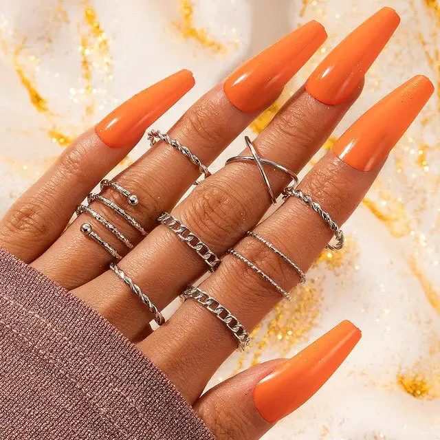 Goth Rings Set