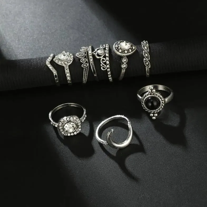 Goth Rings Set