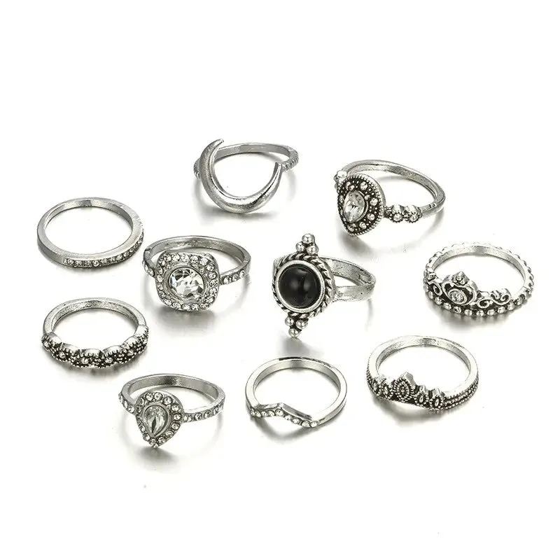 Goth Rings Set