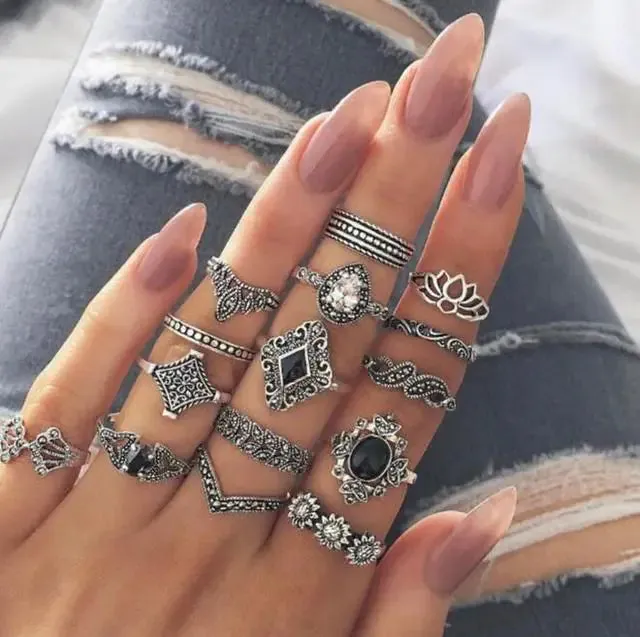 Goth Rings Set