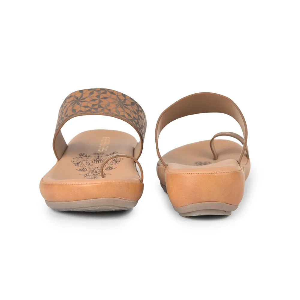 Healers Comfort (Tan) Thongs For Ladies GIF-213 By Liberty