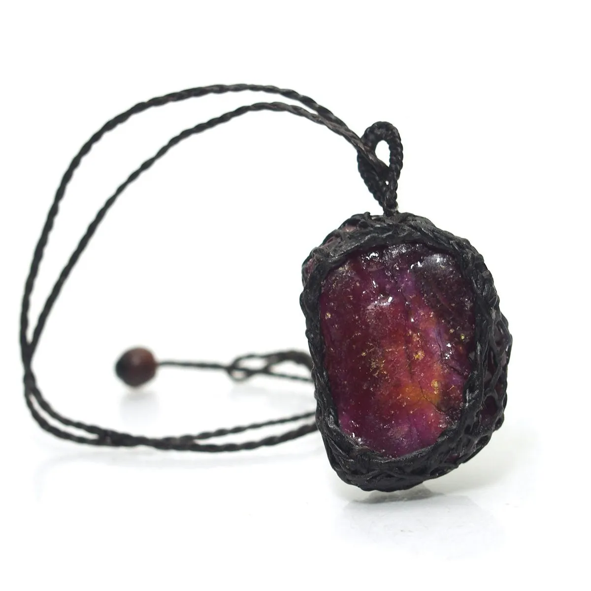 Hempwrap Pendant Ruby, B