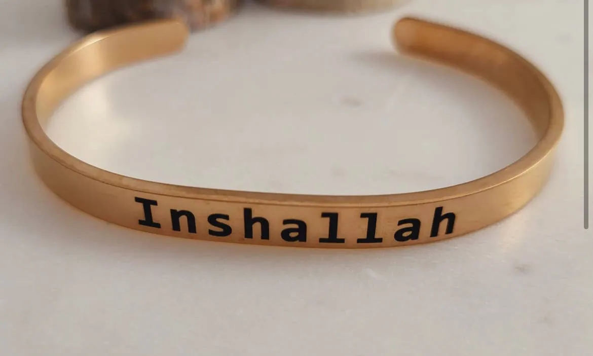 InshaAllah Cuff Bracelet