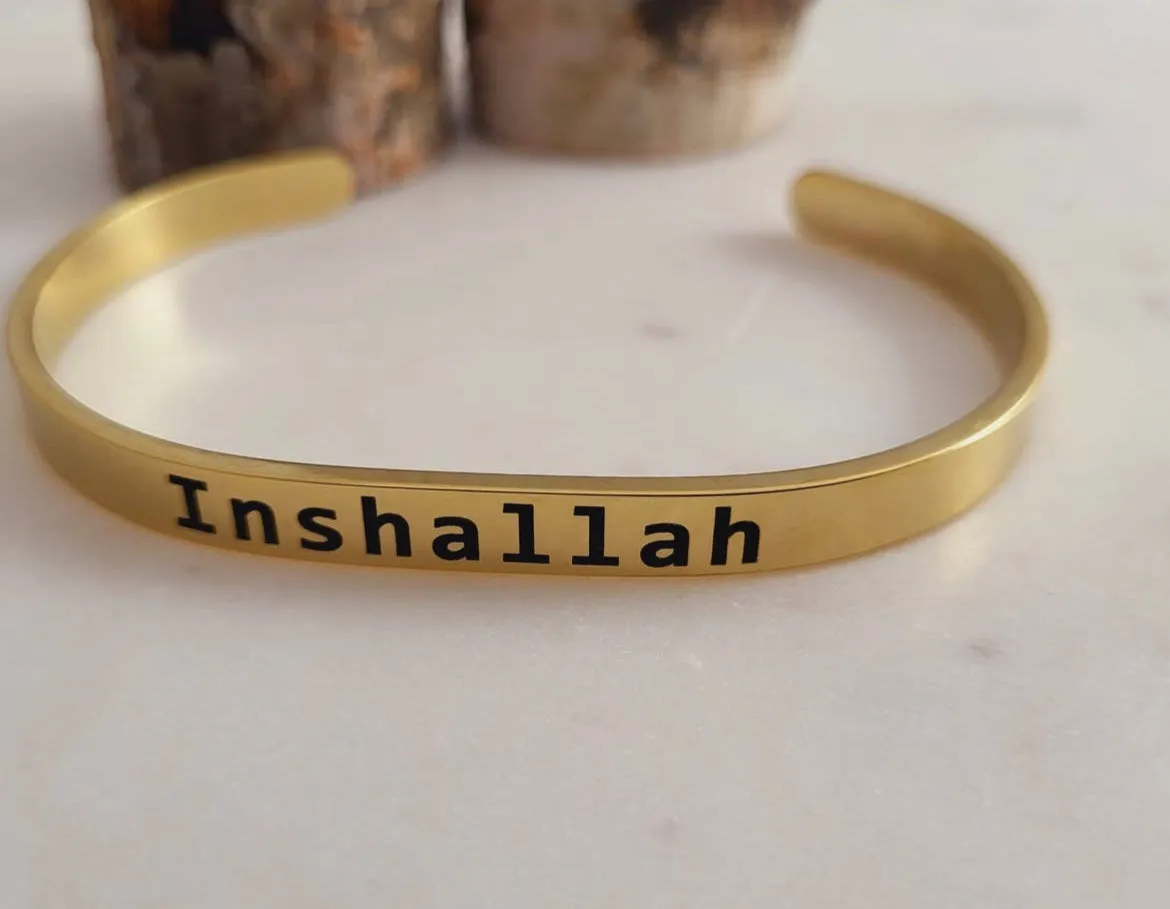 InshaAllah Cuff Bracelet