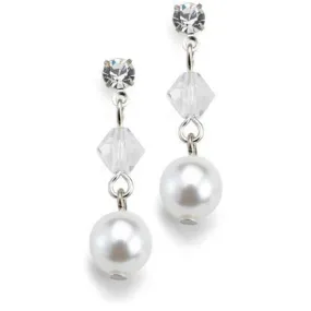 Izzy Colored Pearl and Crystal Earrings