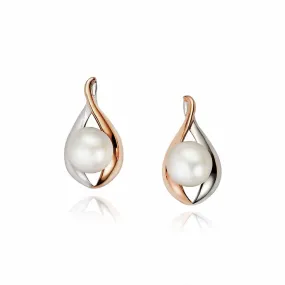 Jersey Pearl Camrose Wrap Pearl Stud Earrings 1794762