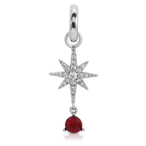 July Ruby Birthstone Charm - Star (Rewards Store)