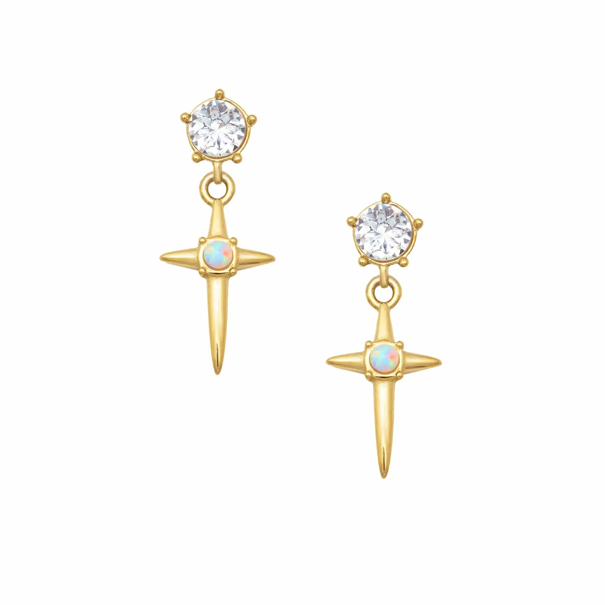 Kira Opal Stud Earrings