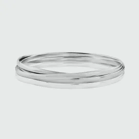 Knightsbridge Silver Russian Wedding Bangle