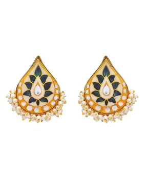 Kundan Teardrop Earrings