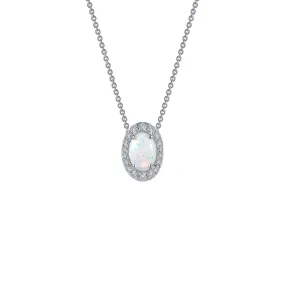 Lafonn Classic Oval Opal Opal Necklace P0204OPP18