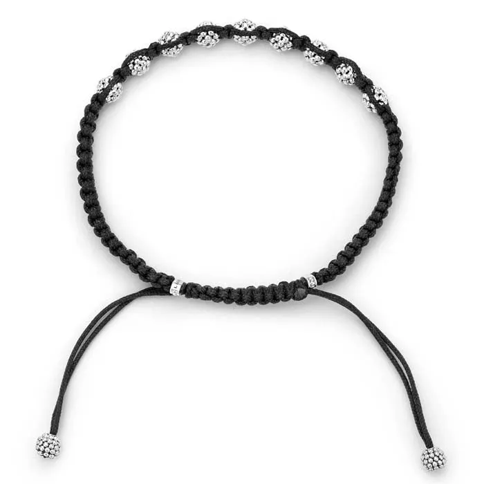 LAGOS Anthem Black Macrame Bracelet in Sterling Silver