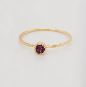 Large February Birthstone Ring