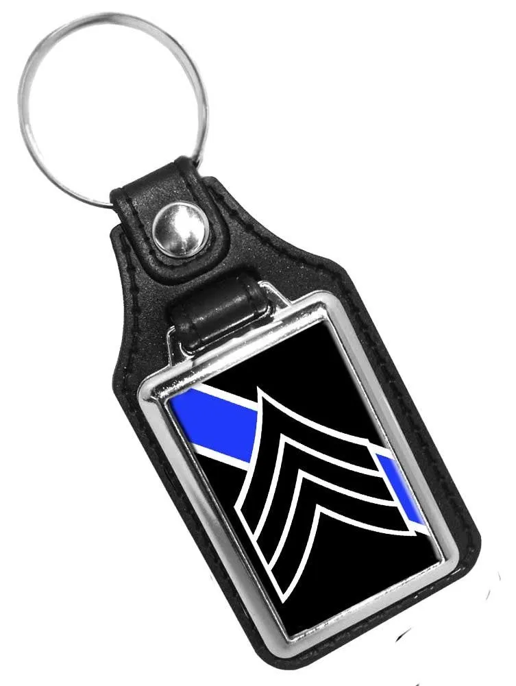 Law Enforcement Rank Key Chain Choose Your Rank