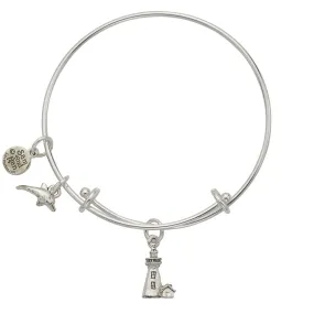 Lighthouse Dolphin Charm Bangle Bracelet