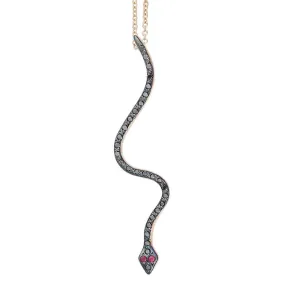 Lucky Snake Pendant P-Bd-Ru