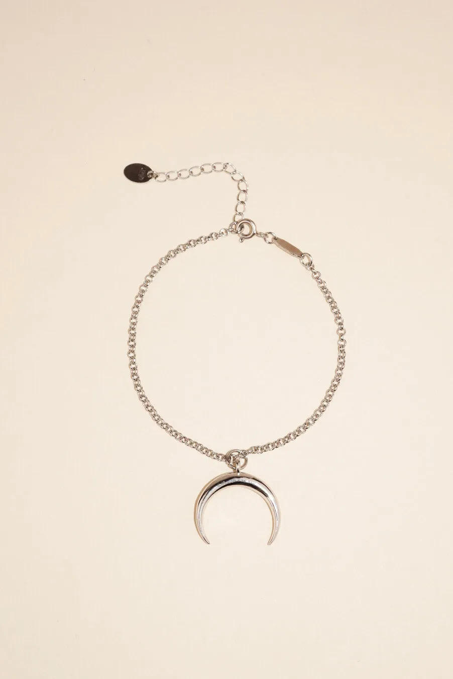 LUNE Crescent Moon Sterling Silver Bracelet