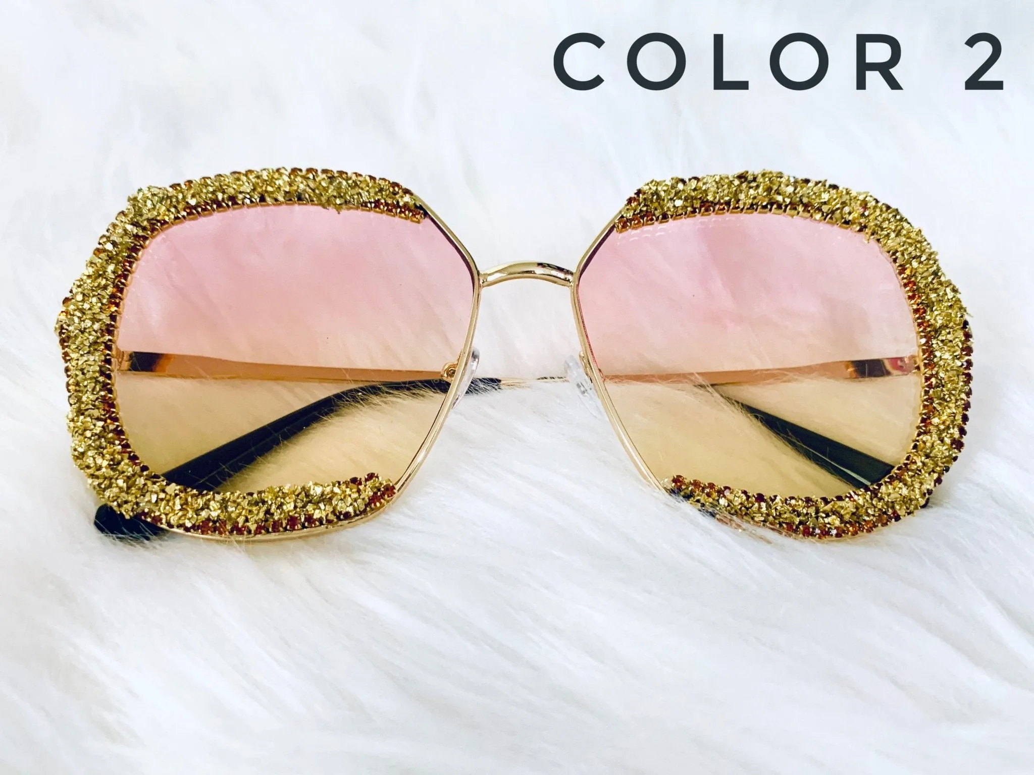 Luxury Rhinestone Rimless Sunglasses | Women Sunglasses