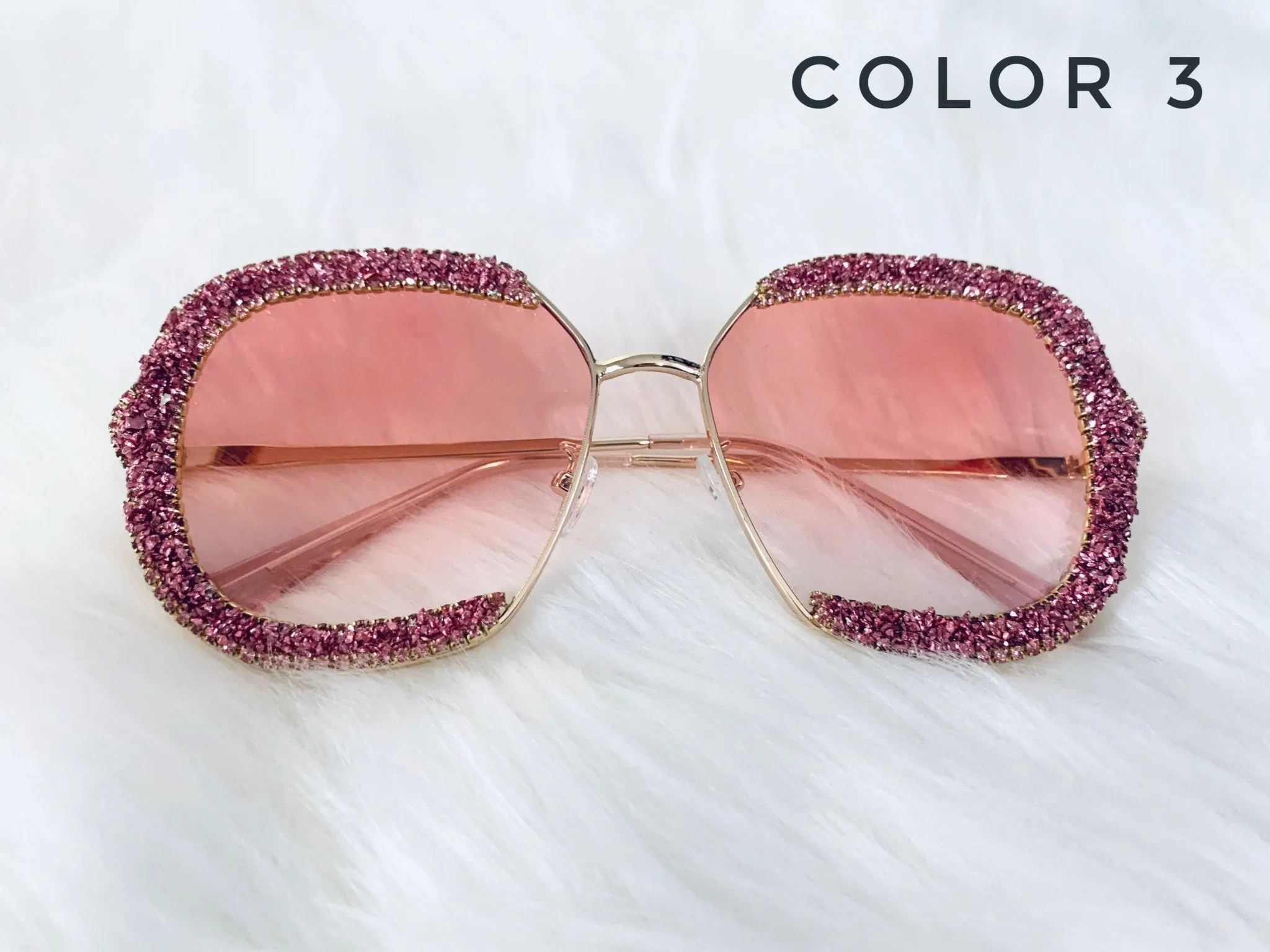 Luxury Rhinestone Rimless Sunglasses | Women Sunglasses