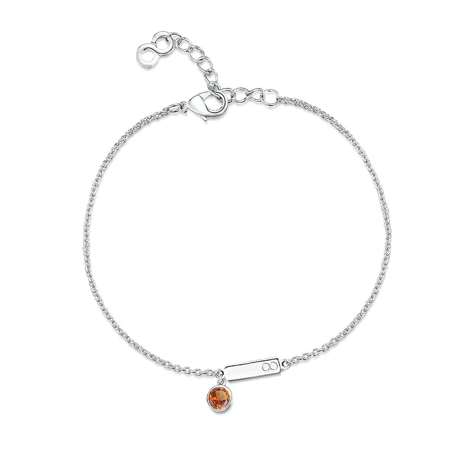 LXI Birthstone Bracelet Topaz/November