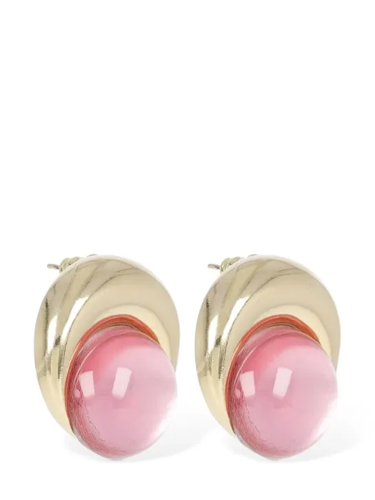 Marine Serre   Imitation pearl moon earrings 