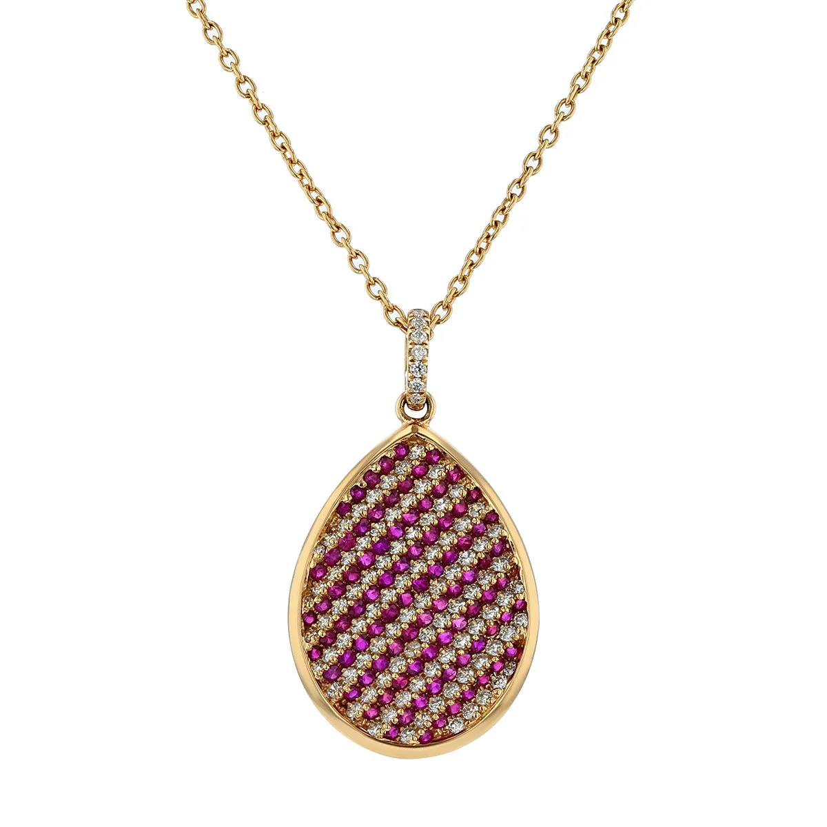 Miiori Ruby and Diamond Pendant Necklace