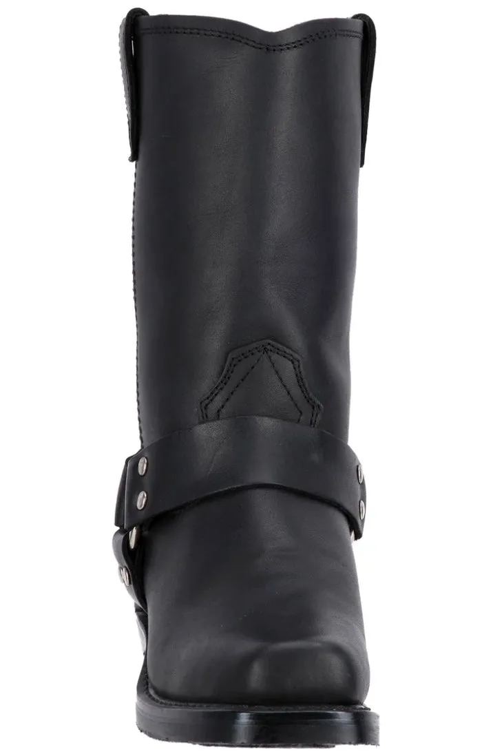 Molly Leather Harness Boot in Black