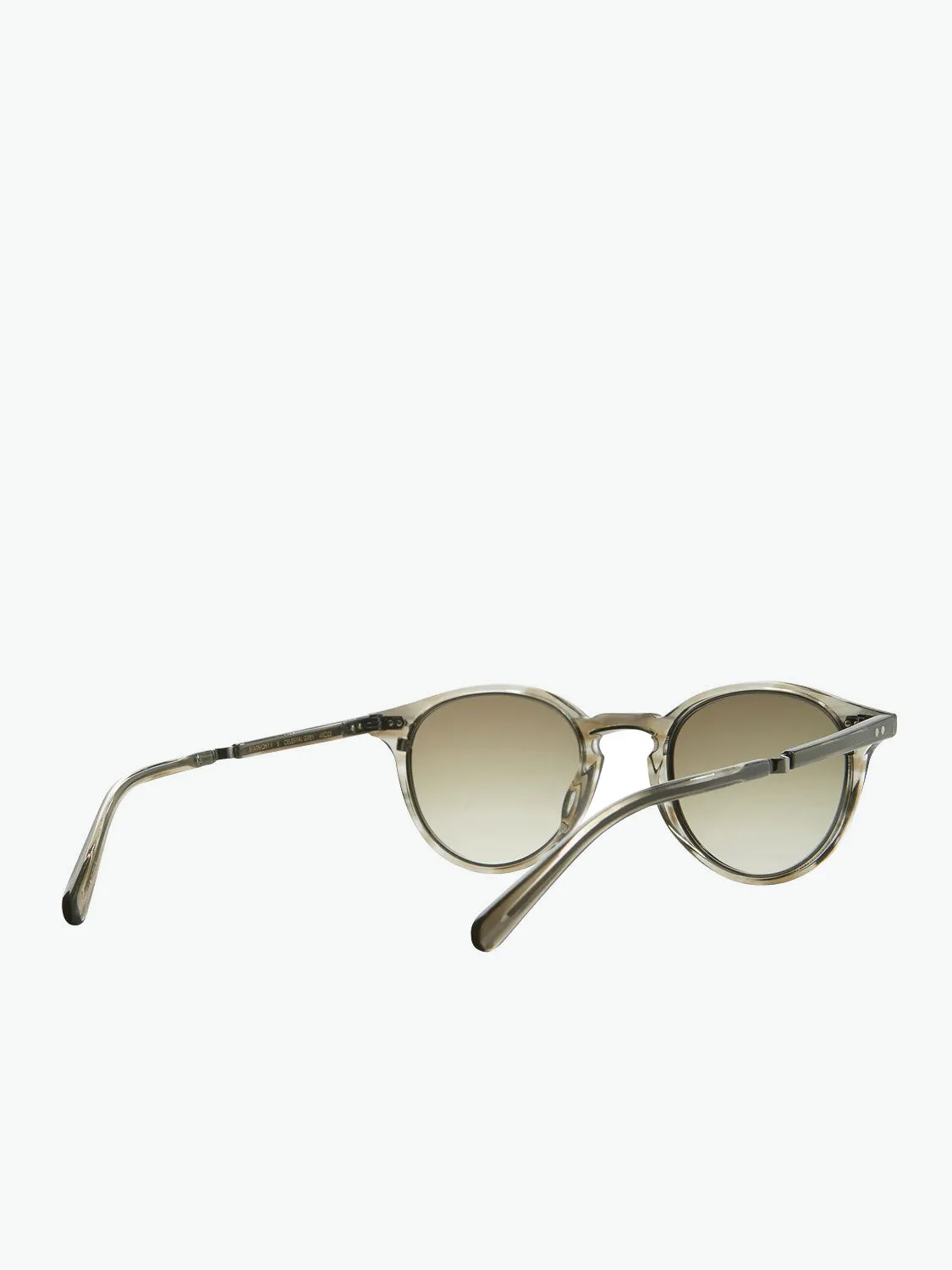 Mr Leight Round Grey Tortoiseshell Sunglasses