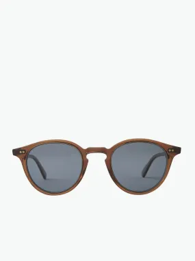 Mr Leight Round Light Tortoiseshell Sunglasses