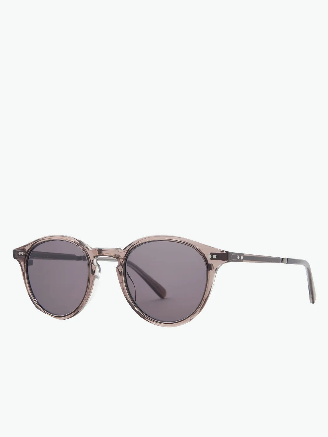 Mr Leight Round Rose Tortoise Sunglasses